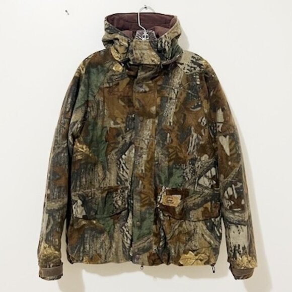 Vintage Duxbak Advantage Timber Camo Hunting Jacket Hooded Men’s Size M - Picture 1 of 6